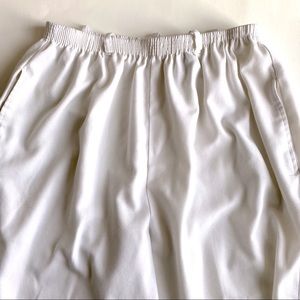 White Stag Vintage Pants - White with Elastic Waist